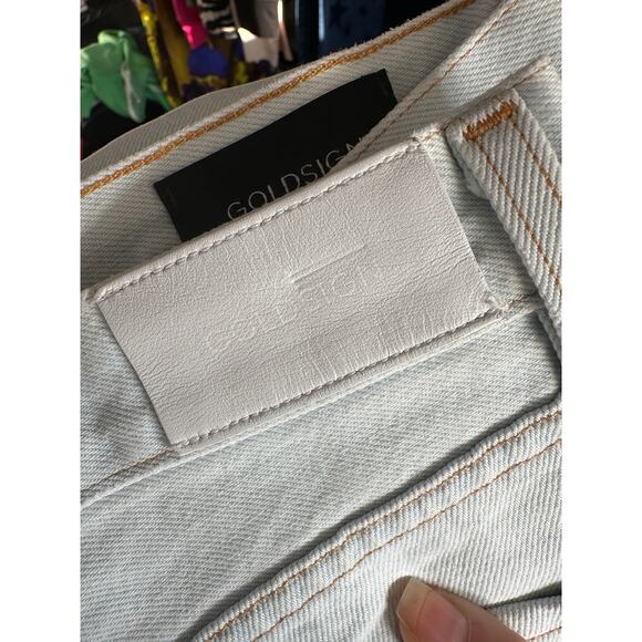 Goldsign Light Wash Straight Leg Jeans Women’s 29 Button Fly Made in USA - Picture 12 of 15